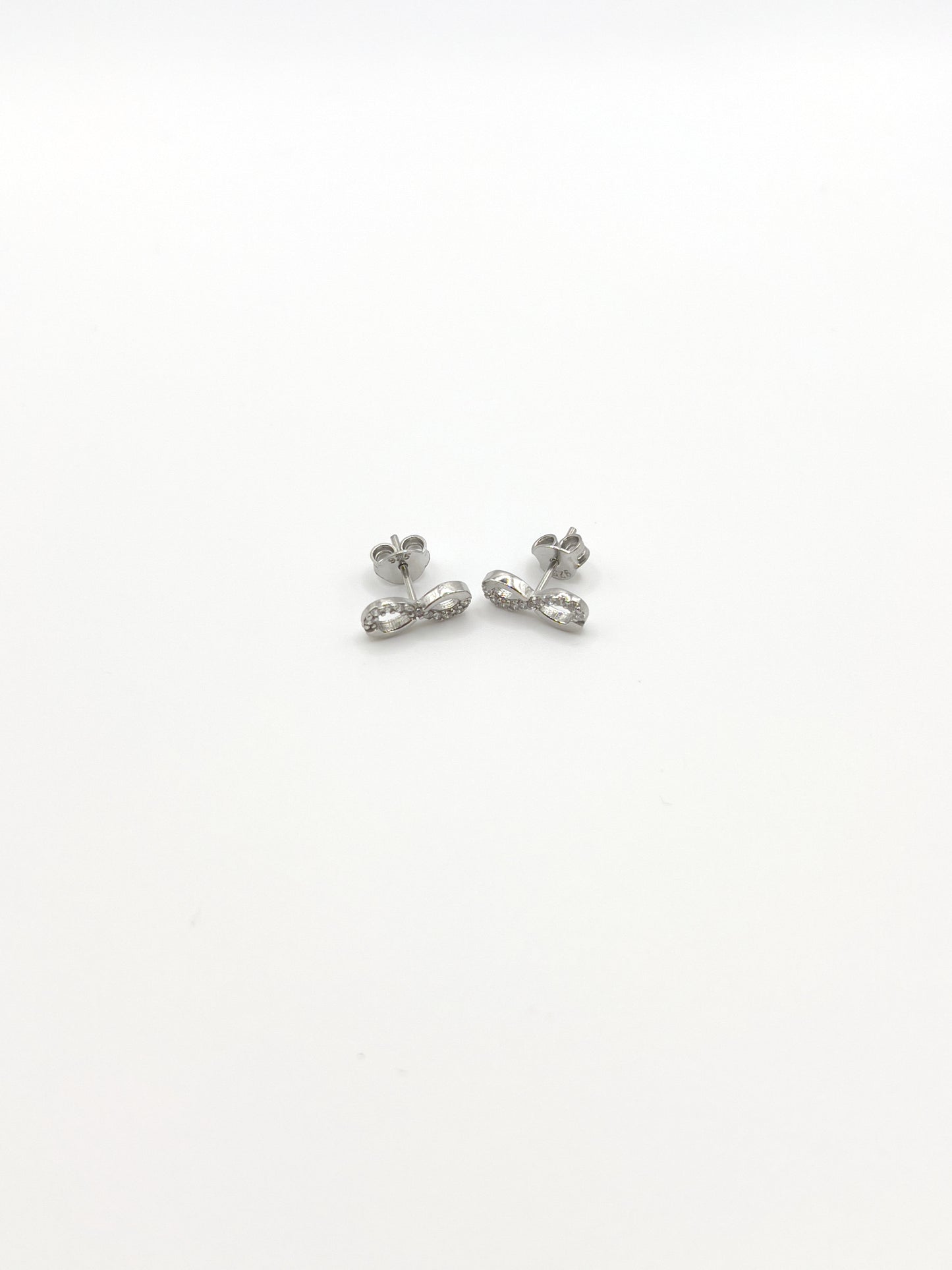 Endless Zirconia Sterling Silver Studs