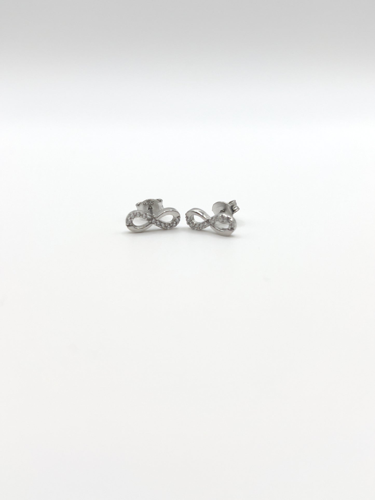 Endless Zirconia Sterling Silver Studs