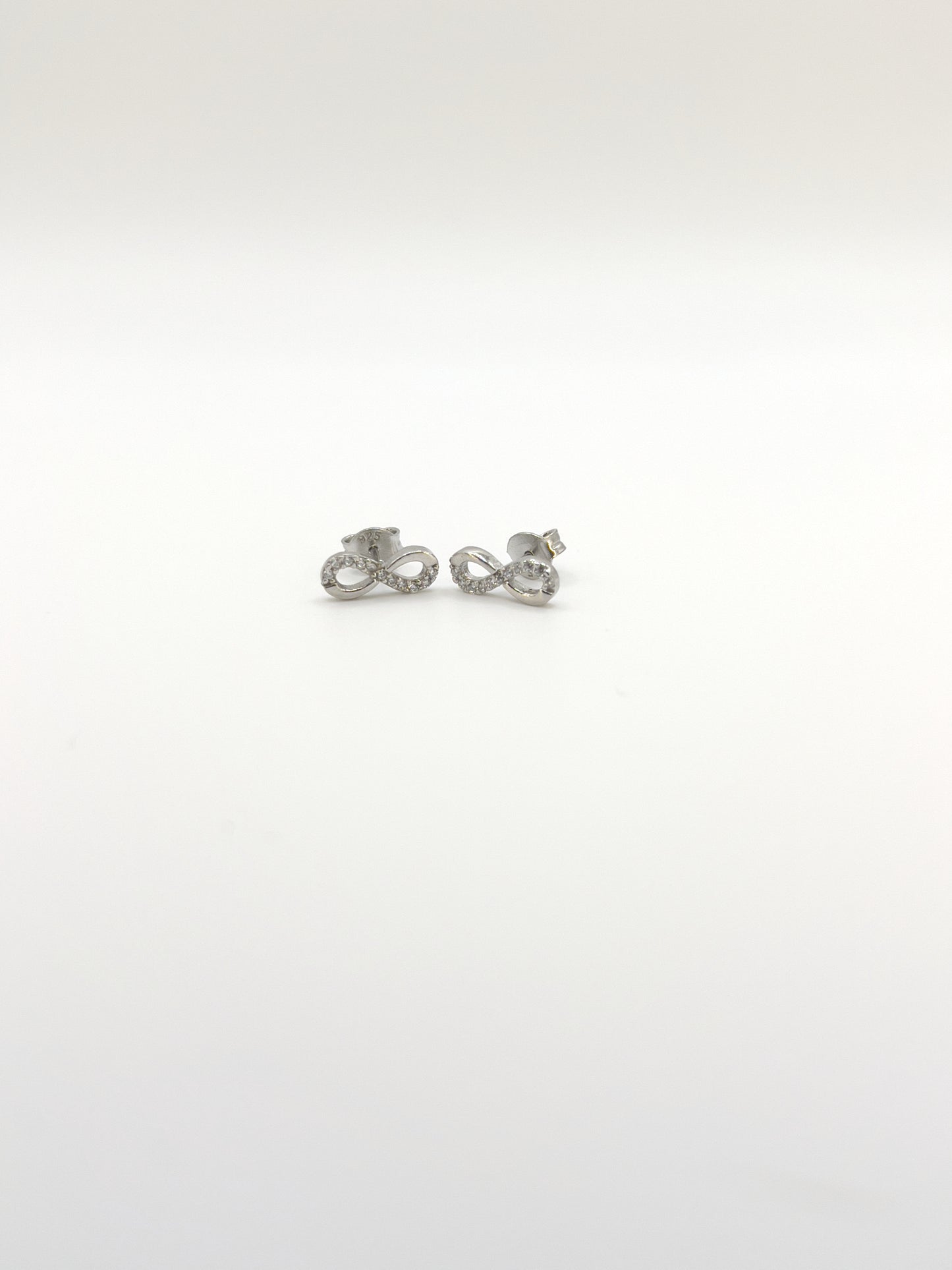 Endless Zirconia Sterling Silver Studs