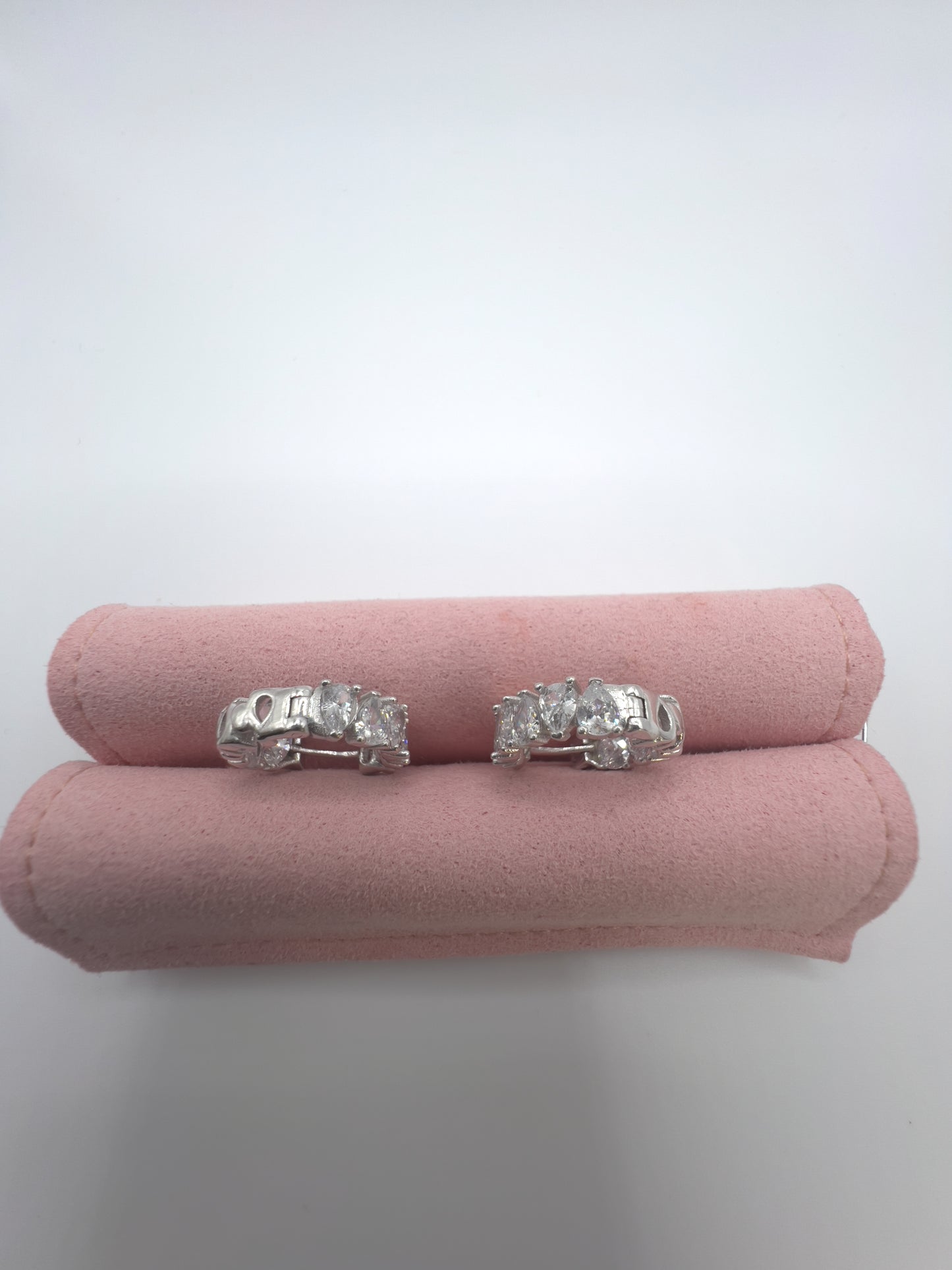 Brilliant Cut Zirconia Circle Sterling Silver Earring