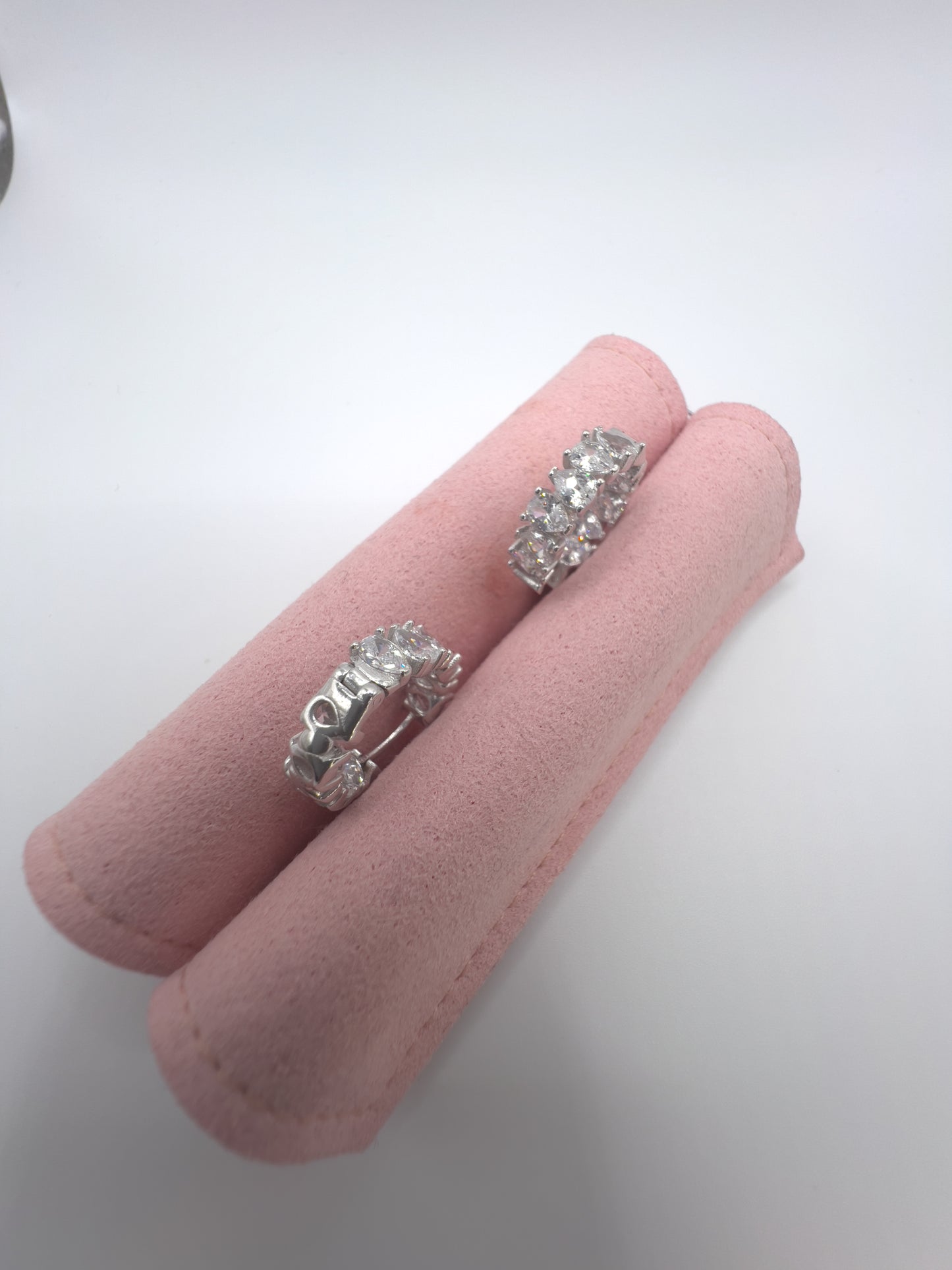 Brilliant Cut Zirconia Circle Sterling Silver Earring