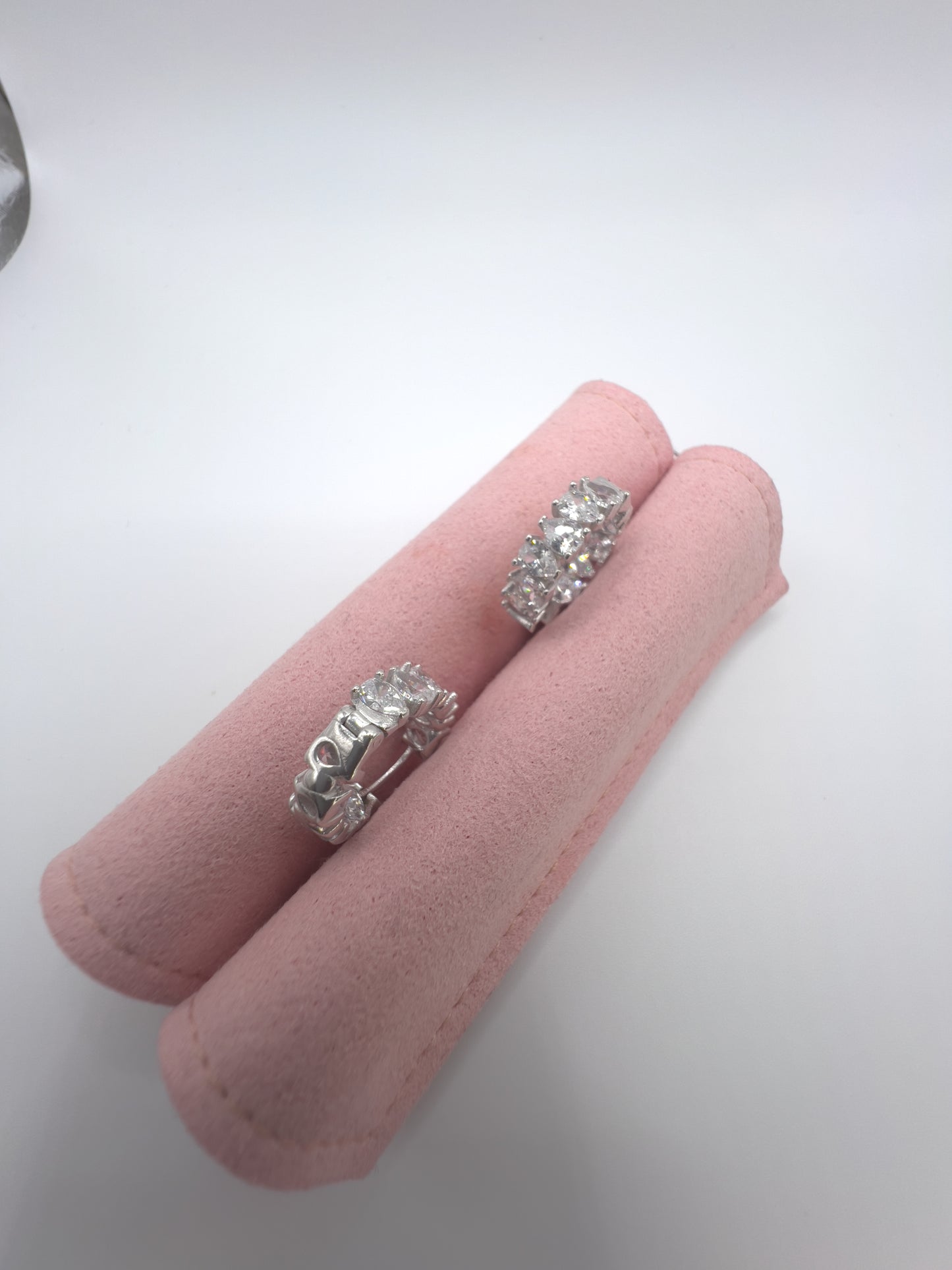 Brilliant Cut Zirconia Circle Sterling Silver Earring
