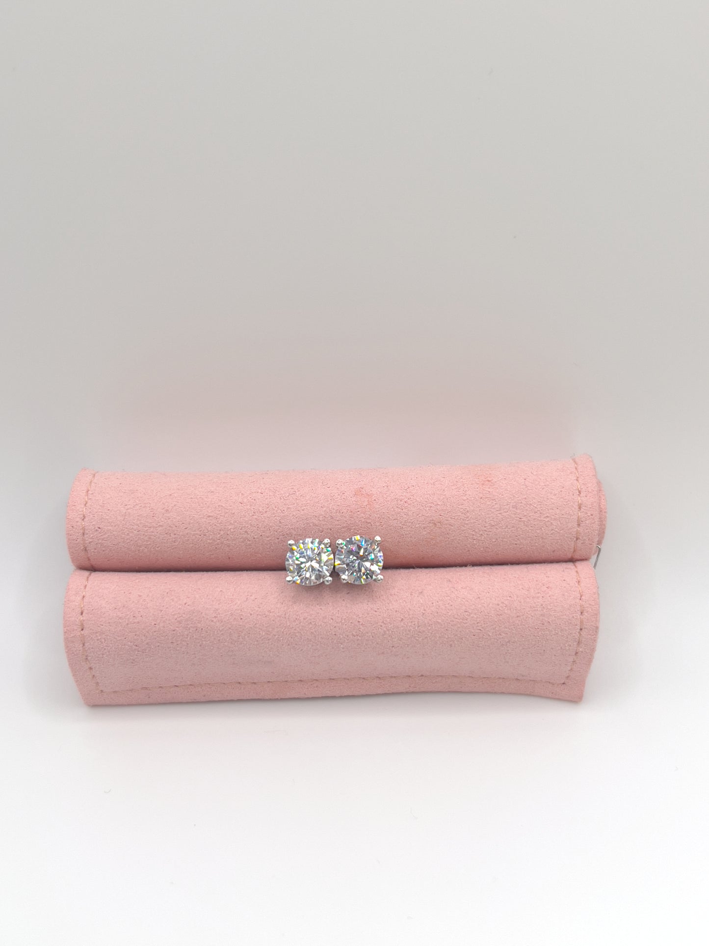 Preciosa Cubic Zirconia Sterling Silver Studs