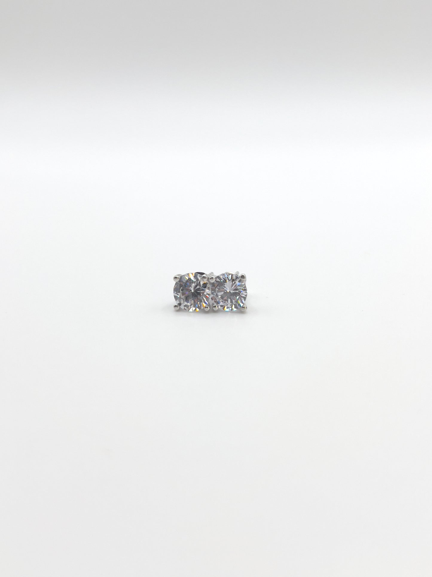 Preciosa Cubic Zirconia Sterling Silver Studs
