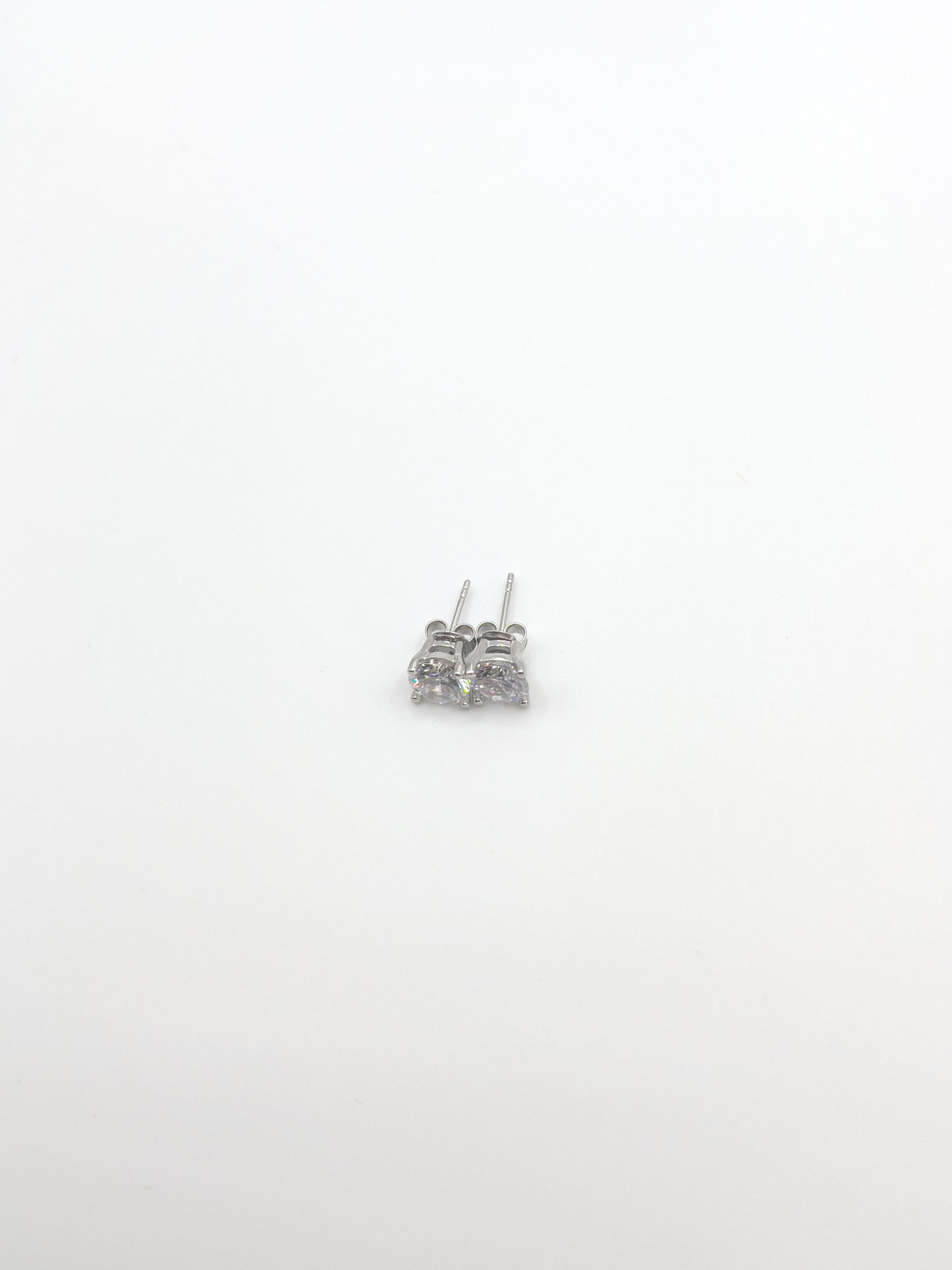 Preciosa Cubic Zirconia Sterling Silver Studs